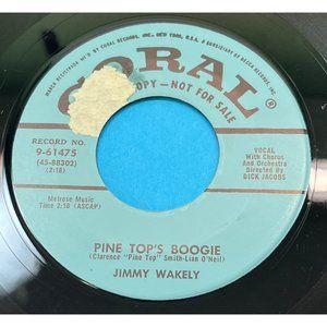 Jimmy Wakely Pine Top's Boogie / I Belong to You 45 Country Rockabilly Promo Dec